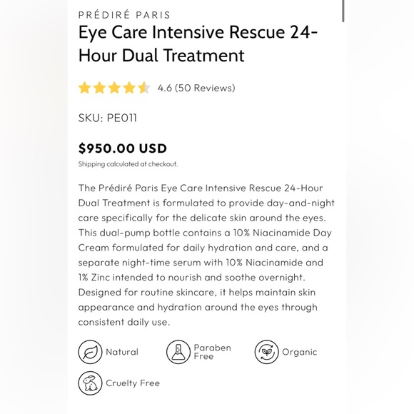 Predire Eye Care Intensive Rescue 24-Hour Dual Treatment - Picture 4 of 5